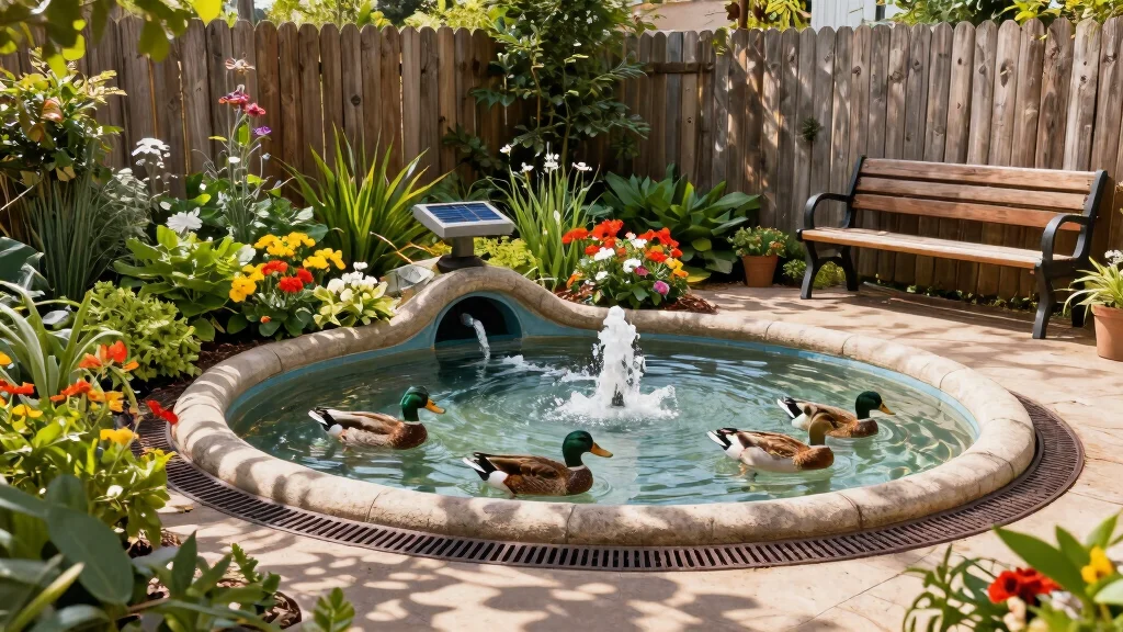 10 Duck Pool With Drain Ideas For A Clean Safe And Low-Maintenance Backyard Bird Setup