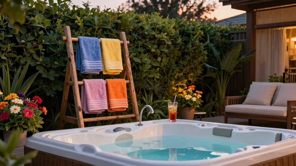 10 Outdoor Hot Tub Towel Rack Ideas That Keep Everything Dry, Tidy, and Close at Hand