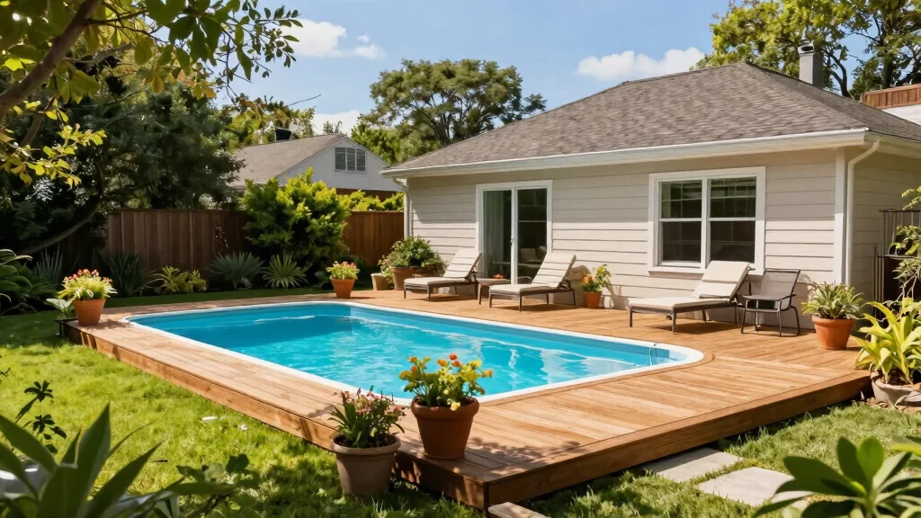 11 Above Ground Pool Deck Ideas Connected To The House For A Seamless Outdoor Flow