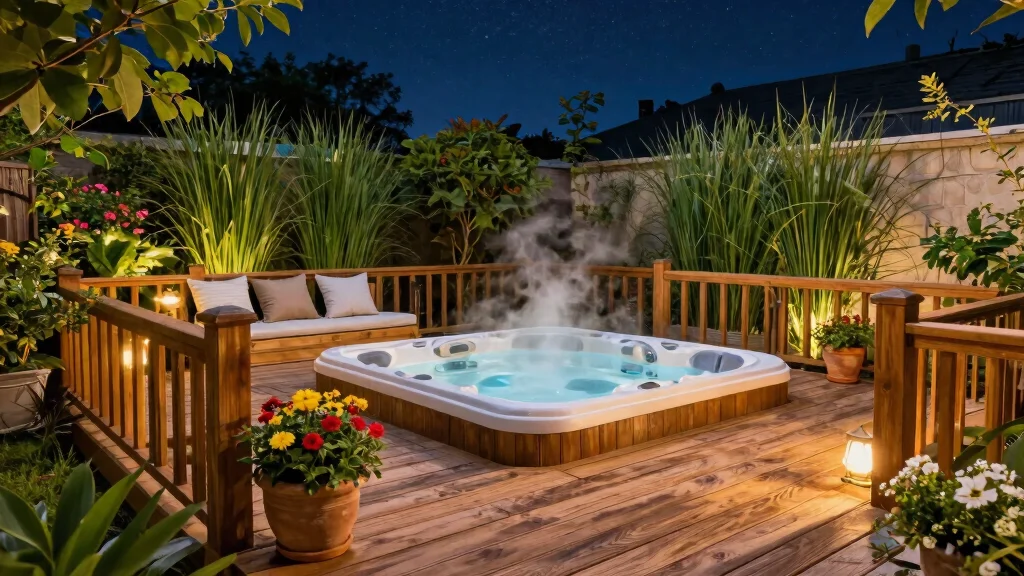 11 Deck Ideas Around The Hot Tub For A Safe Beautiful Frame That Ties The Backyard Together