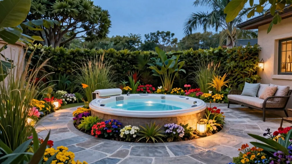 12 Hot Tub Landscaping Ideas That Make The Whole Backyard Feel More Considered And Beautiful