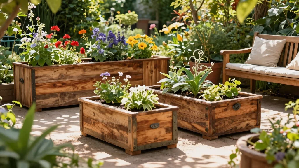 12 Wooden Planter Box Ideas For A Warm Natural Handcrafted Look That Suits Every Garden Style
