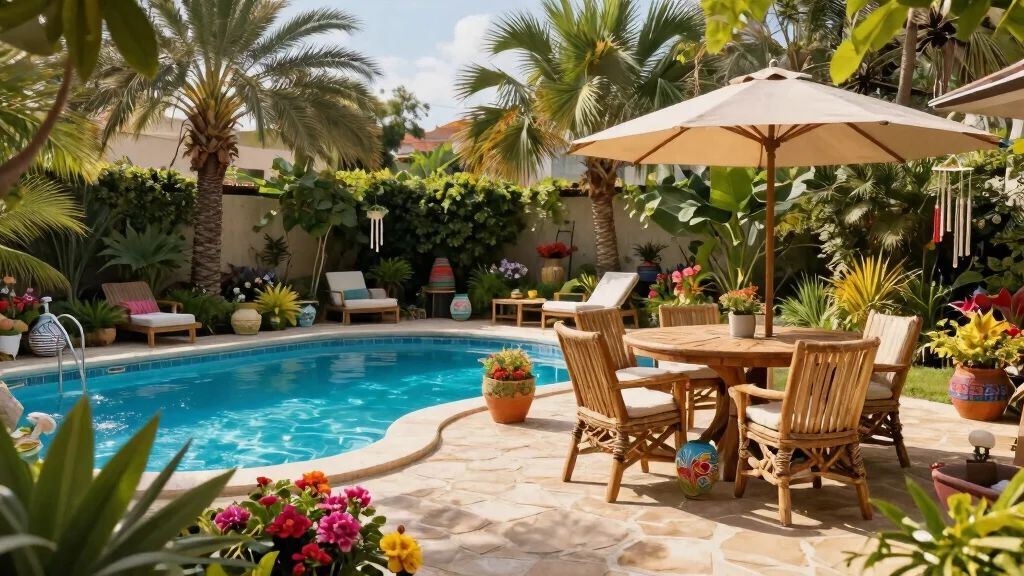13 Outdoor Living Space Ideas With A Pool For A Backyard That Does Everything Beautifully