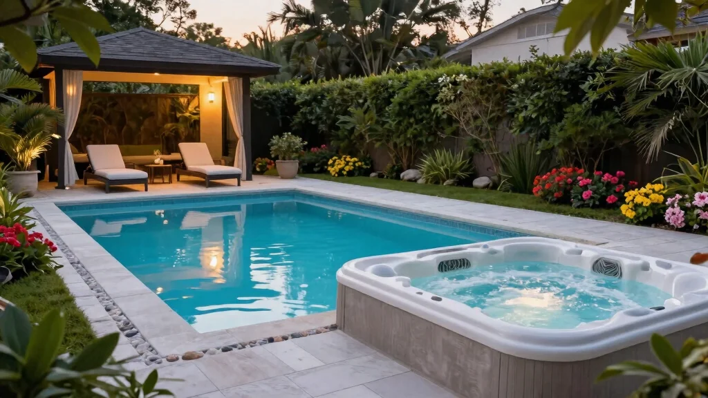13 Pool And Hot Tub Combo Ideas For A Cohesive Beautiful Backyard Water Feature