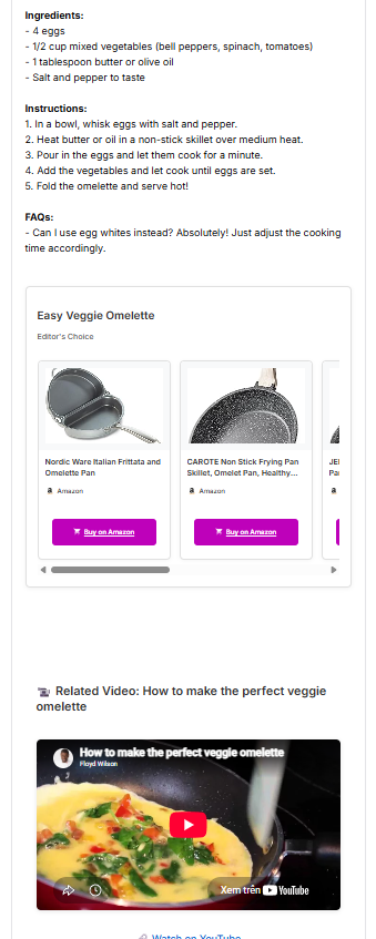 Blog Post Generator with Recipe Images