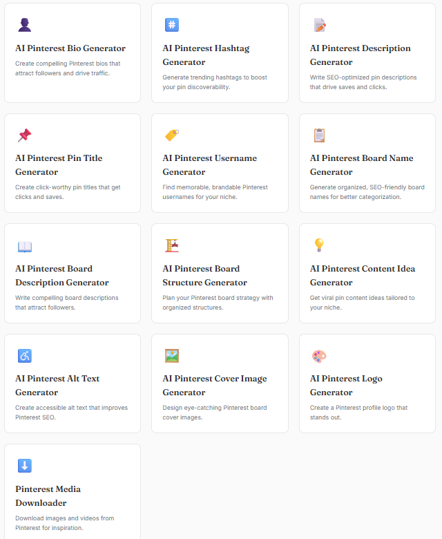 Free Pinterest Tool Pack