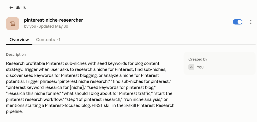 pinterest-niche-researcher Claude skill