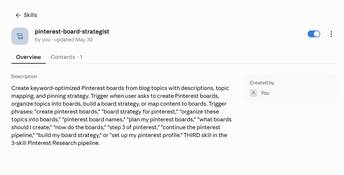 pinterest-data-organizer Claude skill